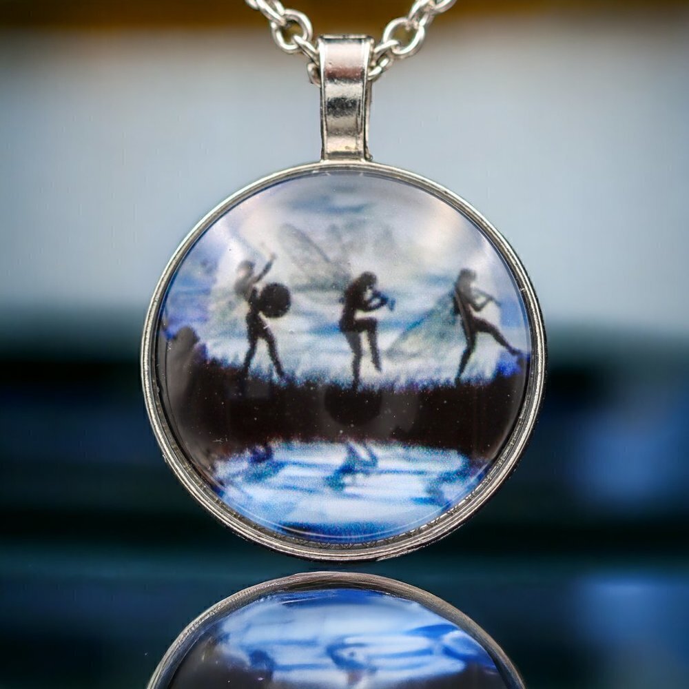 Dancing Fairy Pendant Necklace 18" | Whimsical Jewelry